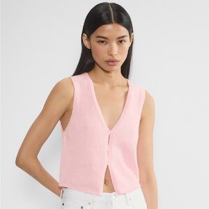 Wilfred Aritzia Pink Knit Crop Top